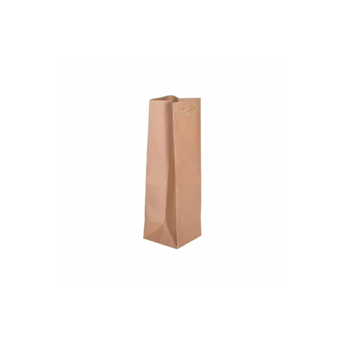 bolsa para botella kraft con ojillos