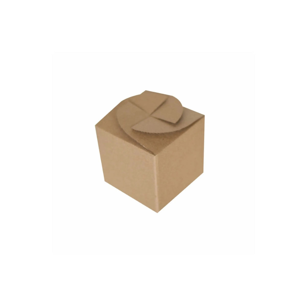 caja para regalo cubo kraft rehilete