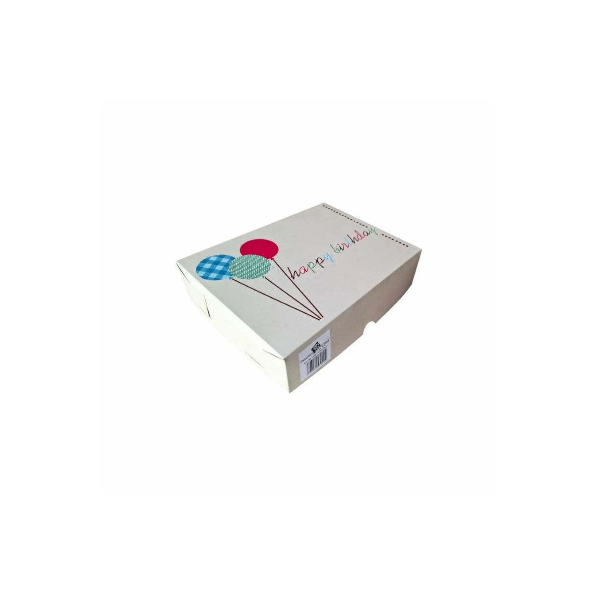 caja para regalo con globos happy birthday