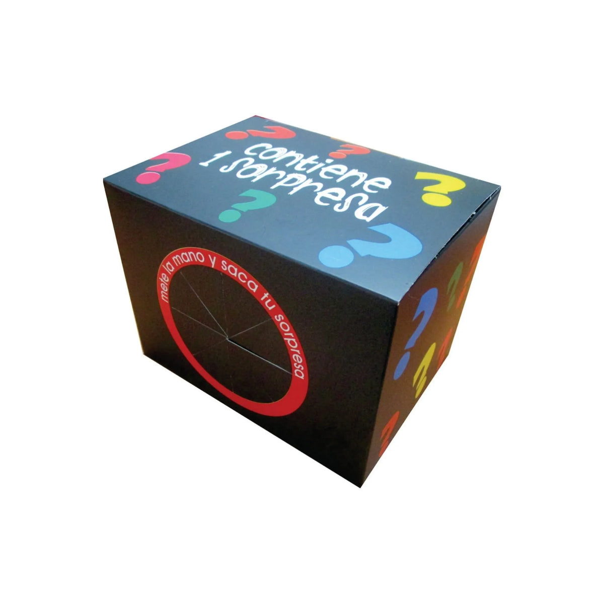 caja para regalo contiene una sorpresa signos