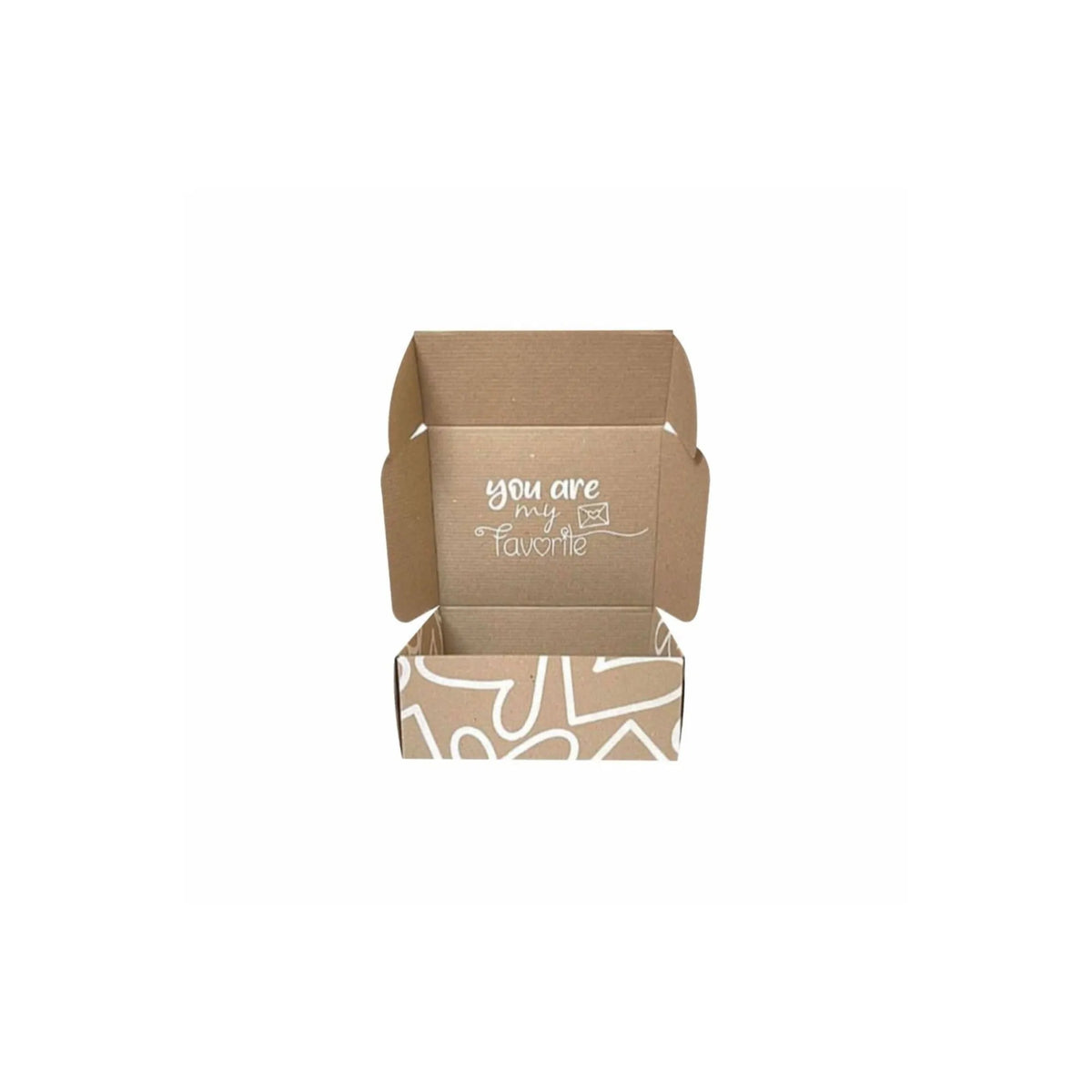 caja para regalo tipo maletin corazones blancos