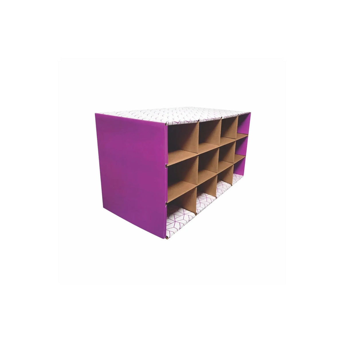 caja zapatera plus morada
