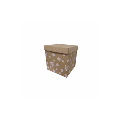 caja cubo kraft mediana rosa 6354