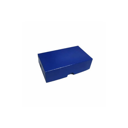 caja de carton pequeña azul joyería 