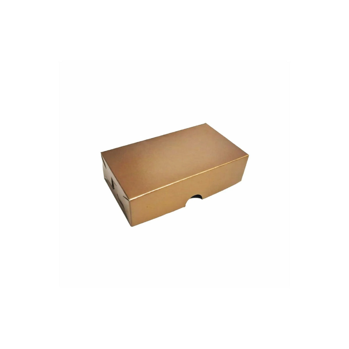 caja de carton pequeña dorada joyería 