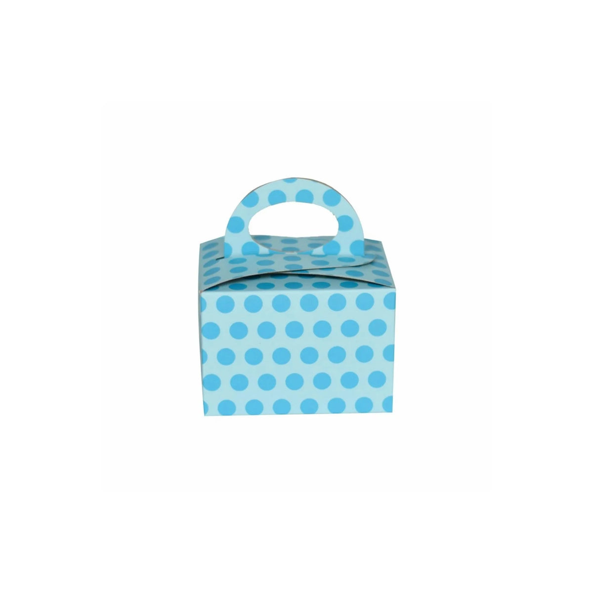 caja dulcera lunares azul 