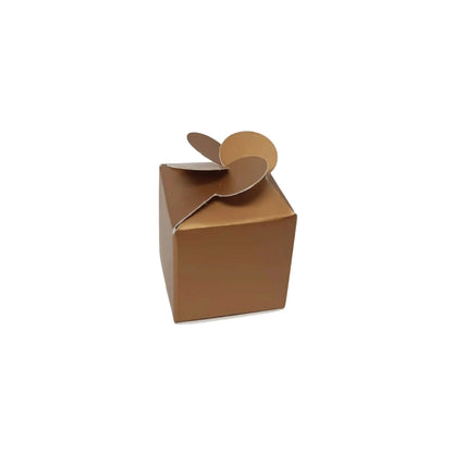 caja bolo dorada
