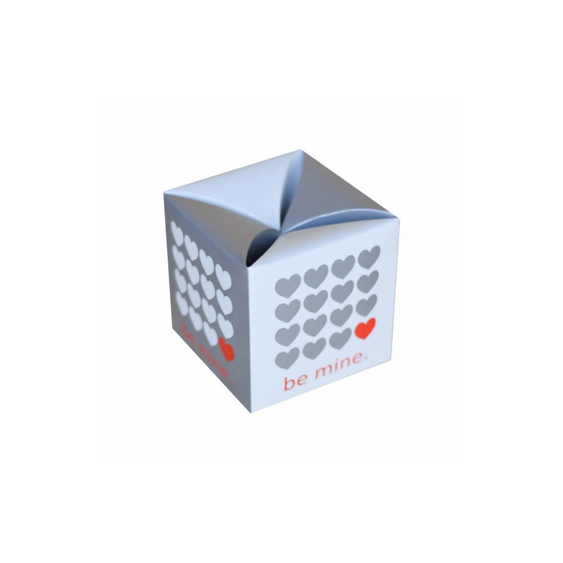 caja para regalo tipo cubo be mine 