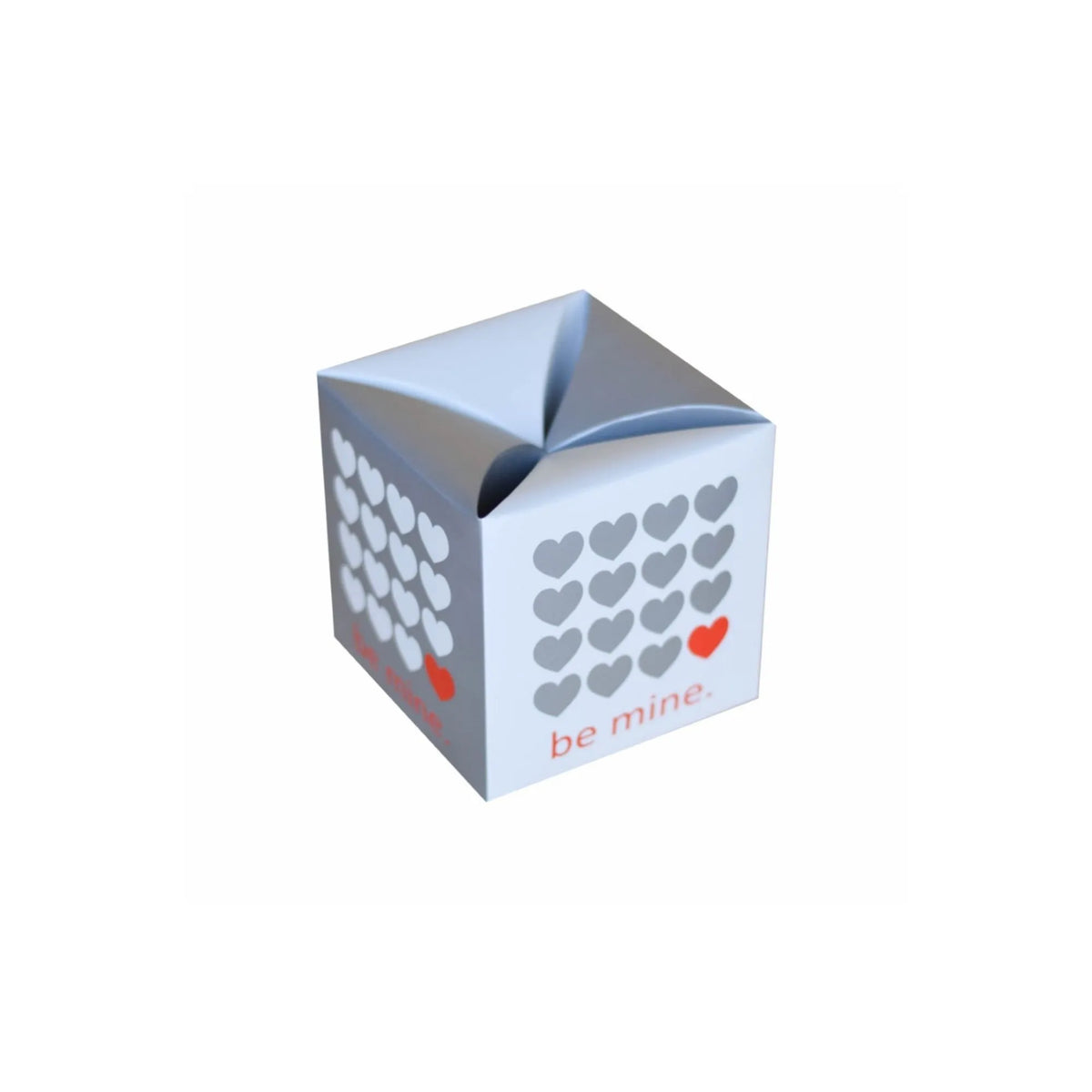caja para regalo tipo cubo be mine 